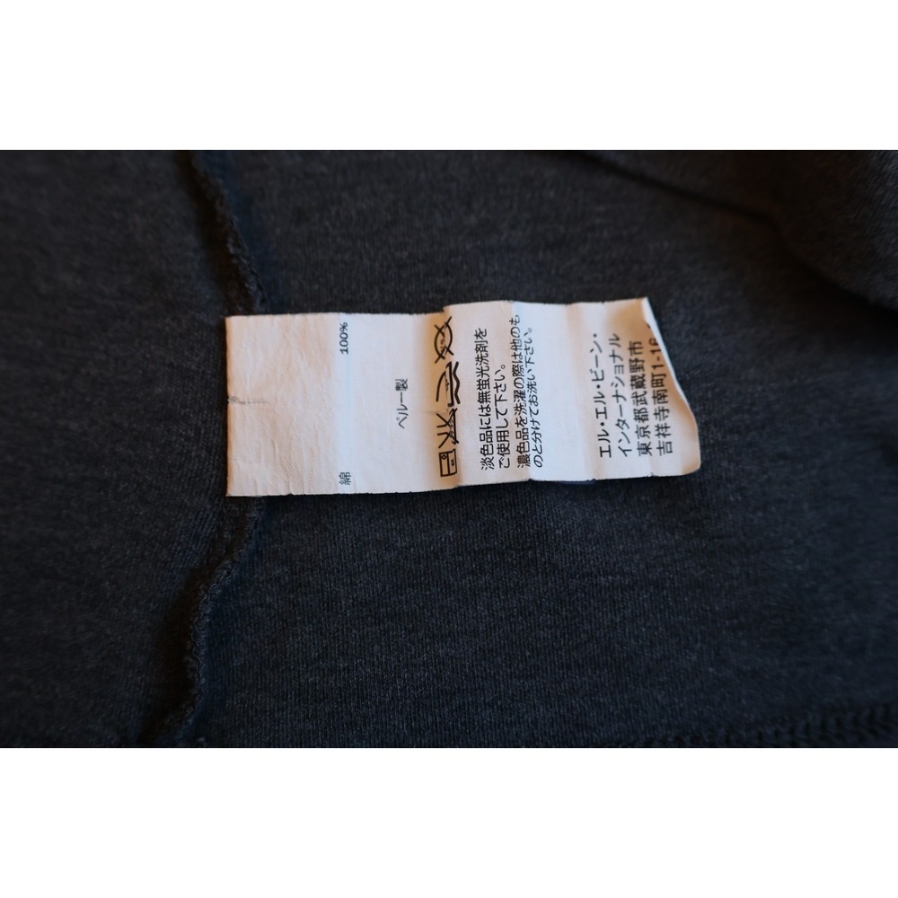 L.L. Bean 100% Cotton 3/4 Sleeve V-Neck Gray Knit Top Size L Relaxed Fit Tee 1XL - Picture 7 of 8